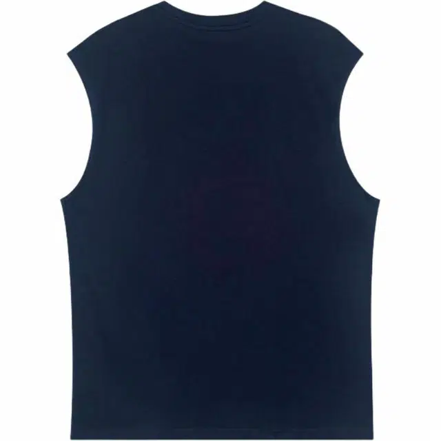 乔丹 美式复古高街舒适时尚简约纯色字母印花宽松休闲百搭潮流个性透气速干圆领套头无袖背心 男款 新星蓝