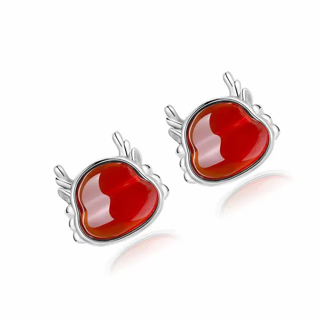 骊碧 轻奢小众高级感 高档浪漫 玛瑙 耳钉 女款