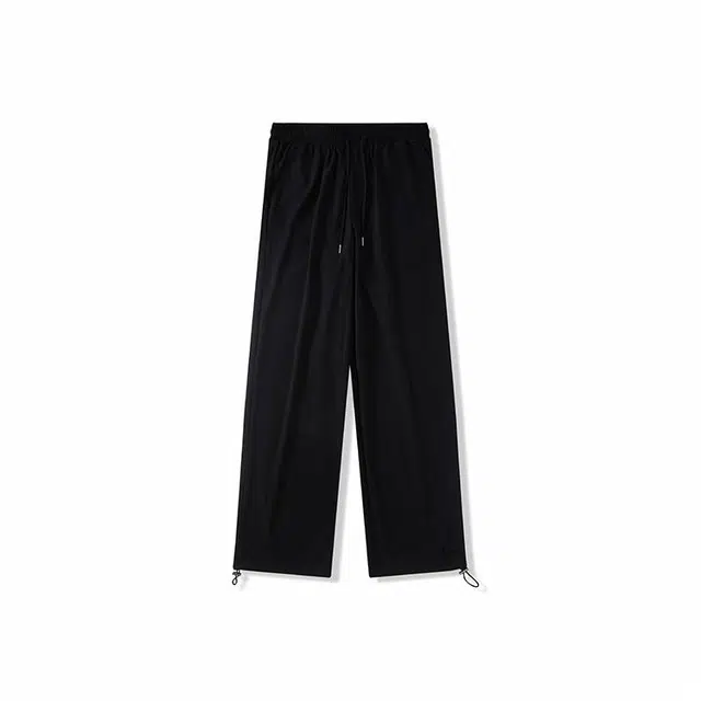 我是大卫 潮流束脚薄款宽松百搭休闲裤 男款 黑色