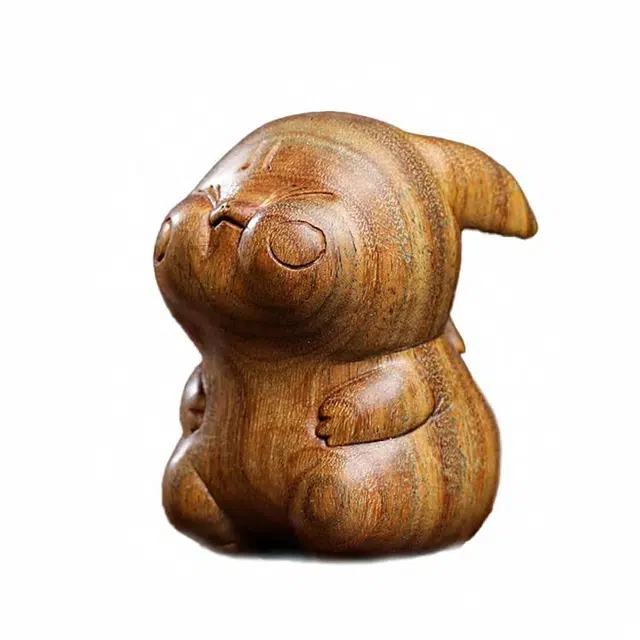 仙友 国潮新中式文玩简约设计轻奢高级感吉祥如意平安顺遂 绿檀 把件 男女同款情侣款