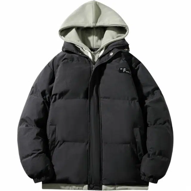 马员外 冬季新款棉衣日系潮牌面包服短款外套简约时尚潮流百搭棉服 男款