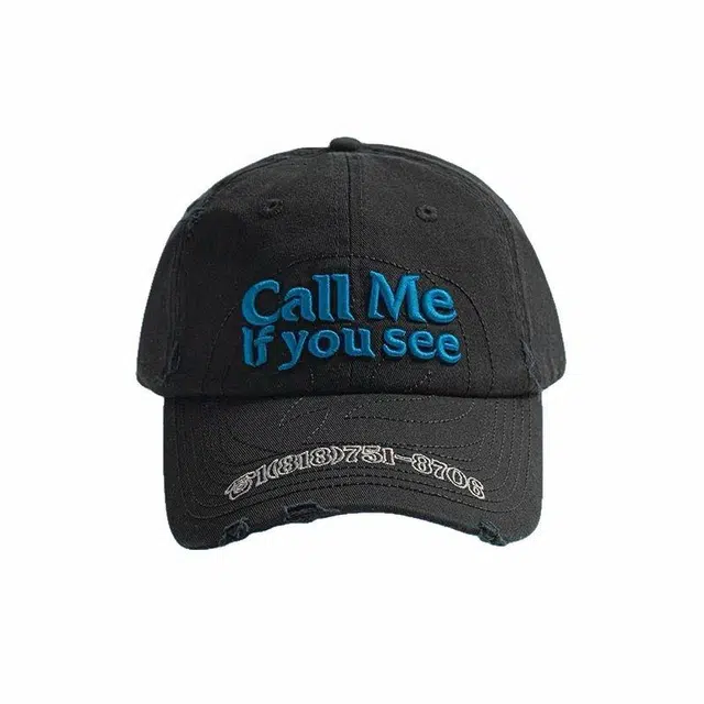 氧气樱桃 潮酷街头风软顶字母刺绣宽檐显脸小 棉 鸭舌帽 男女同款情侣款