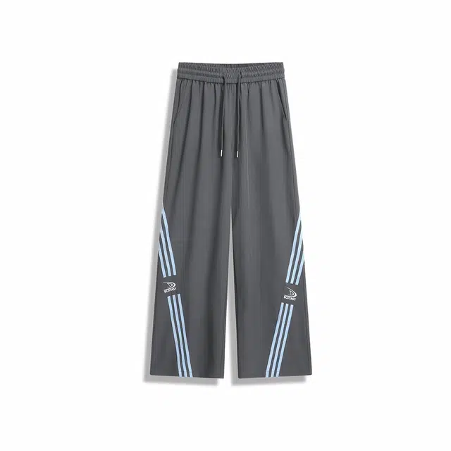 欧路得 美式宽松条纹系带休闲裤 男款