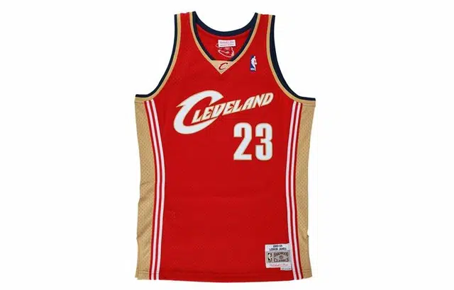 Mitchell & Ness NBA Cavaliers LeBron James 23 Away Jersey Red
