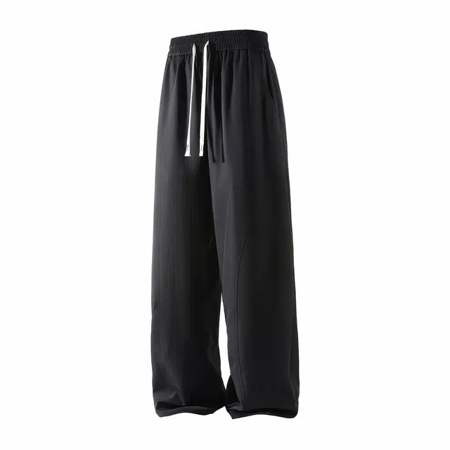 加荣 直筒速干潮流百搭宽松运动纯色舒适休闲裤 男女同款