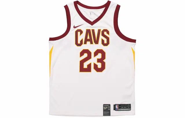 Nike NBA Cavaliers LeBron James 23 Fan Edition White