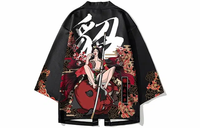 木村三社 红莲之梦系列 貂蝉伏魔道袍汉服风衣外套 男女同款 黑色