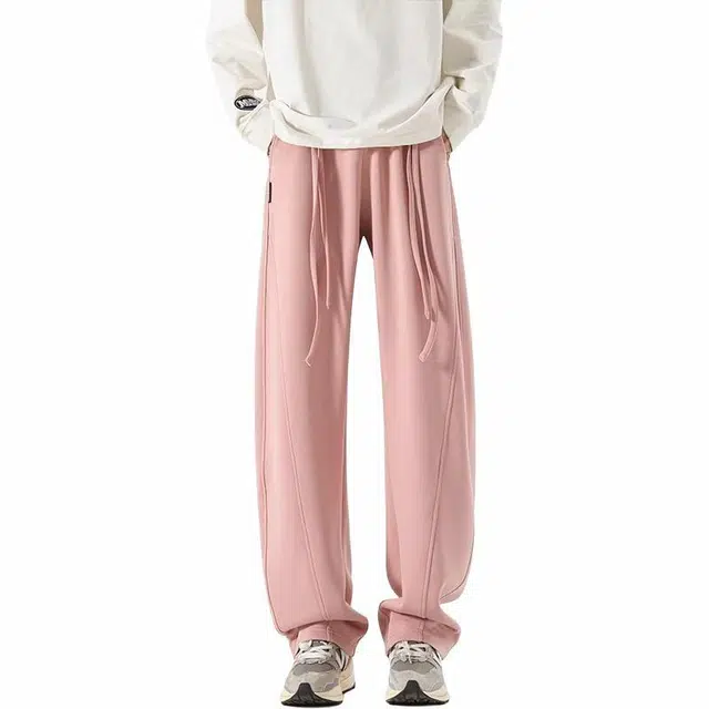 童先森 阔腿薄款宽松垂感美式高街休闲裤 男款