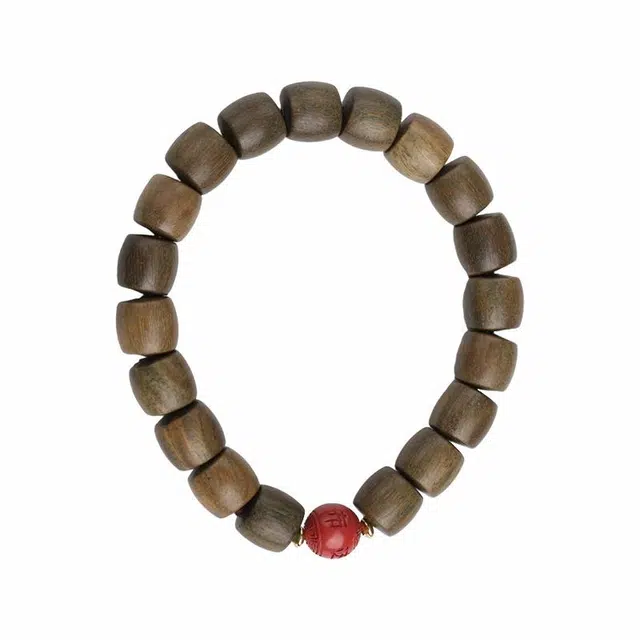 布达拉宫 【有钱花】招财纳福吉祥如意健康平安诸事顺遂转运静心新中式简约百搭#好运 绿檀 手串 男女同款情侣款