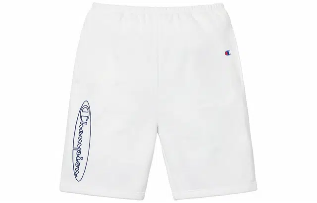 Supreme x Champion SS19 Outline Sweatshort White