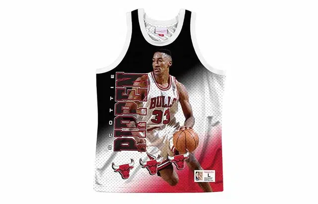 Mitchell & Ness NBA Bulls Scottie Pippen 33 Red
