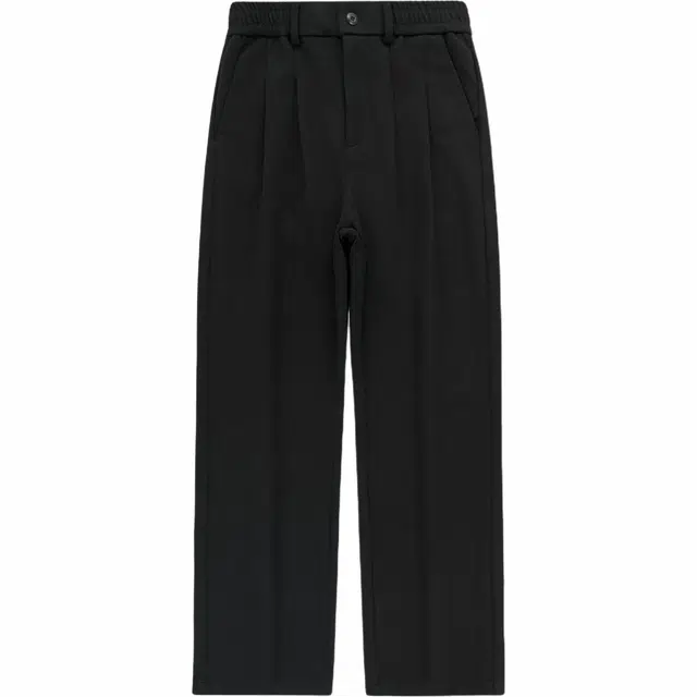 希越 舒适百搭宽松简约时尚柔软亲肤阔腿休闲裤 男款 黑色