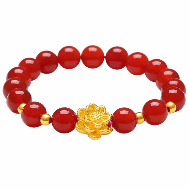 岁月静好 好运莲莲转运莲花 复古民族风文艺范小众设计 许我无忧无虑 考试上岸 大吉大利招财串珠#好运 玛瑙 手串 男女同款情侣款