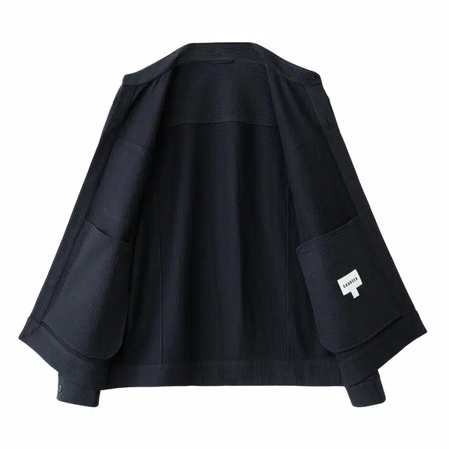 圣赫 时尚百搭立领夹克外套 男款 藏青色