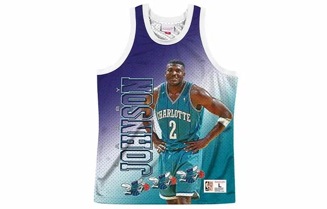 Mitchell & Ness Charlotte Hornets Larry Johnson 2 Green