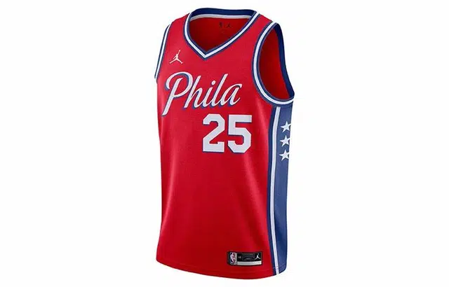 Jordan 76ers Simmons 25 Jersey