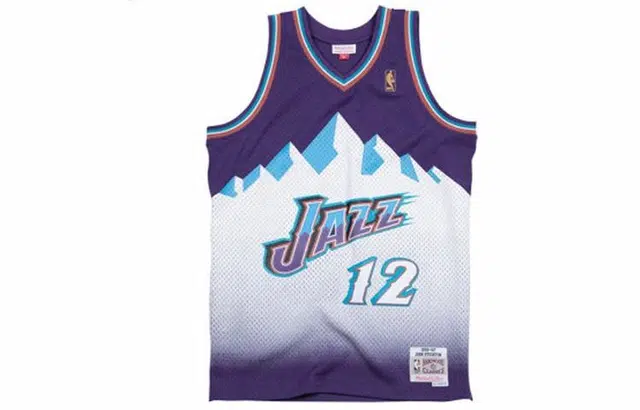 Mitchell & Ness NBA Stockton 12 Utah Jazz Jersey Purple
