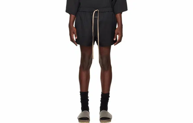 Fear of God SS23 Eternal Nylon- and wool-blend twill shorts Black