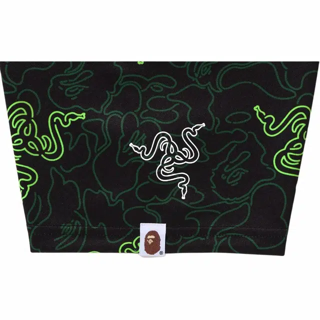 BAPE x Razer Neon Camo Team Tee