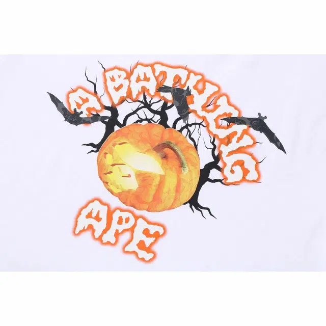 BAPE FW22 Halloween Jack O' Lantern College Tee T