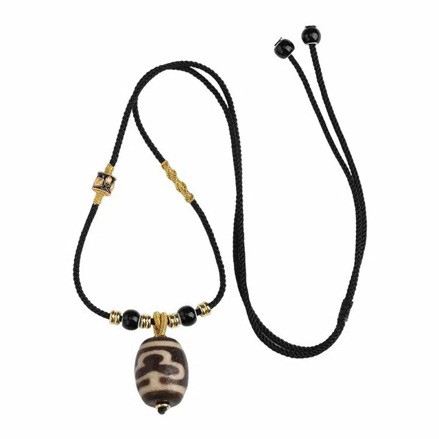 布达拉宫 新中式藏式 一眼天珠 诸事顺遂 转运纳福 简约百搭 玛瑙 吊坠 男女同款情侣款