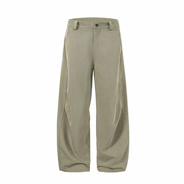 欧路得 美式时尚舒适百搭潮流日常纯色薄款阔腿休闲裤 男款
