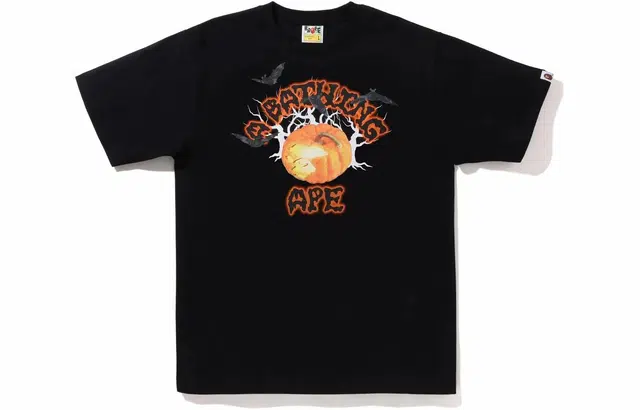 BAPE FW22 Halloween Jack O' Lantern College Tee T