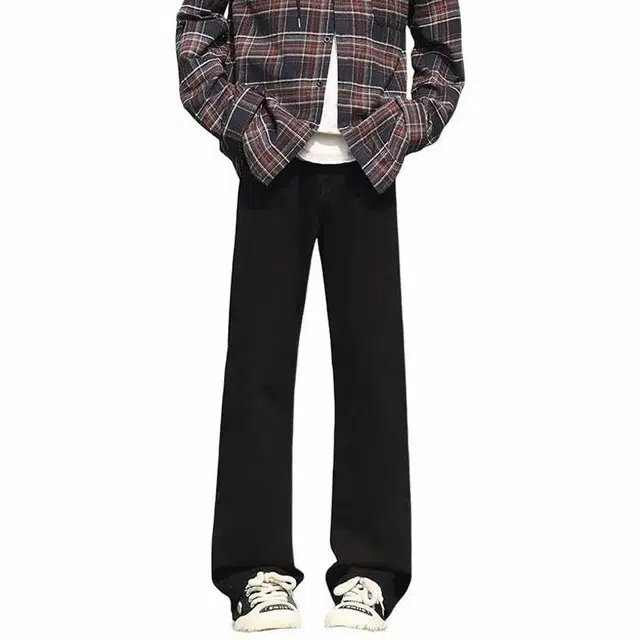 八哥 美式简约水洗做旧基础款休闲时尚牛仔裤 男女同款