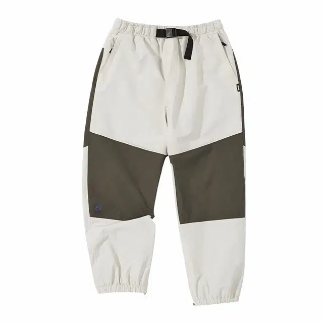 南恩 拼色直筒防水透气滑雪裤 男女同款