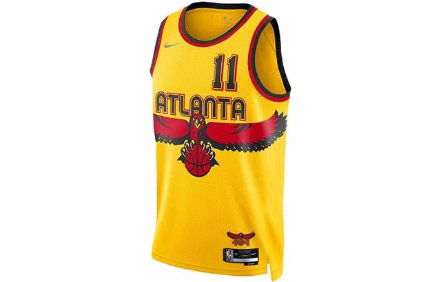 Nike NBA 75th Anniversary Atlanta Hawks Jersey Yellow