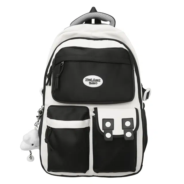 恒源祥 卡皮巴拉款拼色减压 尼龙 双肩包 男女同款情侣款 多色