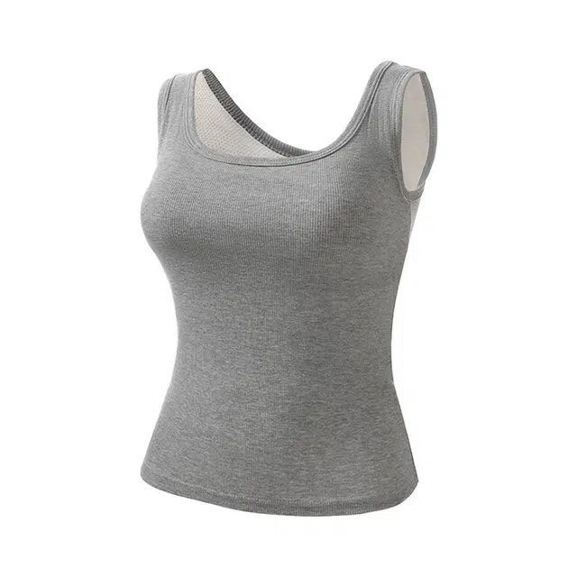 内在密码 带胸垫方领透气显瘦内搭外穿背心 女款