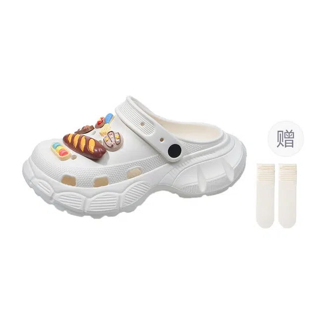 小鹿米利 休闲时尚百搭 防滑包头拖鞋 女