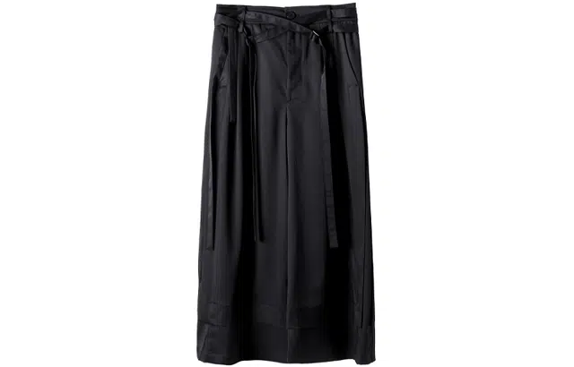 Huanzhe Wide Leg Pants Black