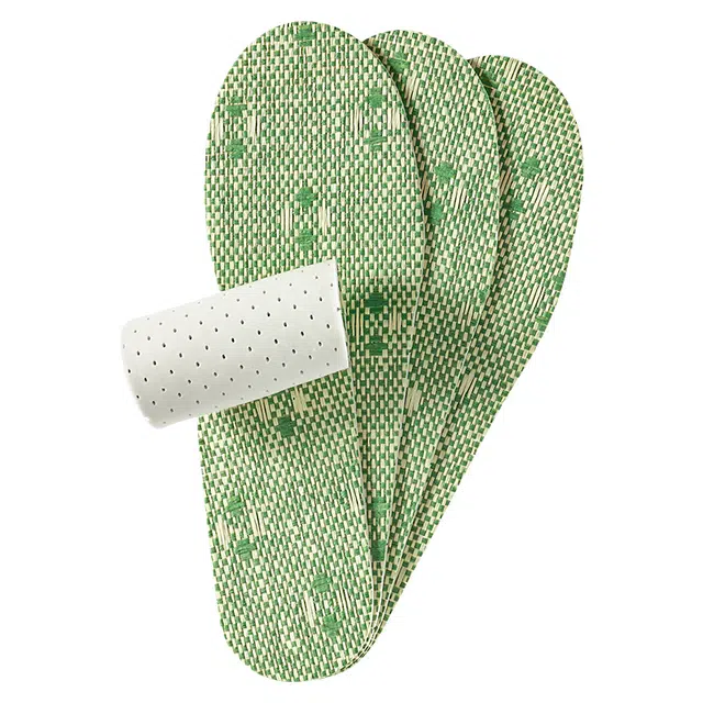 【洞洞鞋专用】 足印部落 光脚神器不粘脚亚麻防臭吸汗透气软底舒适不穿袜子夏季薄款 乳胶 鞋垫 男女同款情侣款