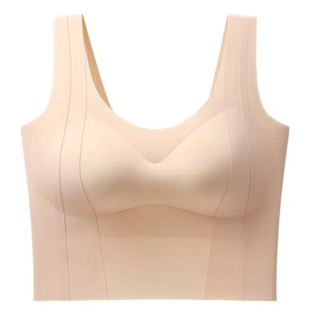 草本初色 外出无痕收副乳提拉承托无钢圈防下垂透气背心 女款