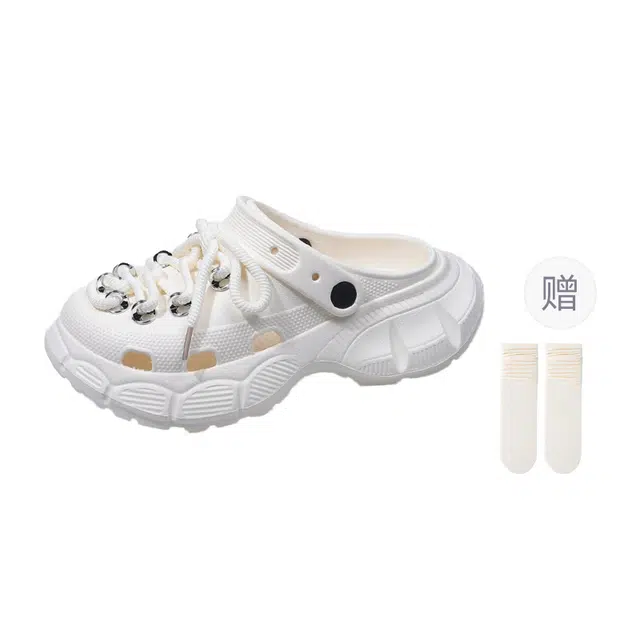 小鹿米利 流行时尚 防滑包头拖鞋 女