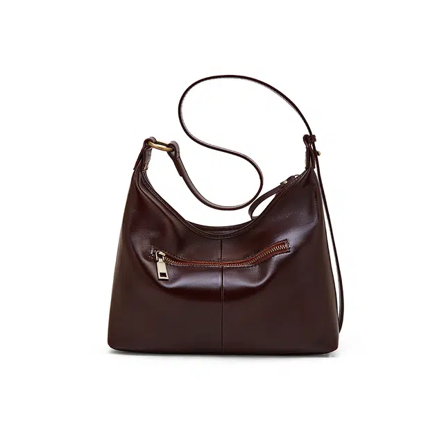 老人头 时尚高级感气质百搭通勤 牛皮 单肩包 女款 多色