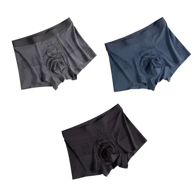 对你的私语 无痕四角透气柔软内裤 男款 组合装