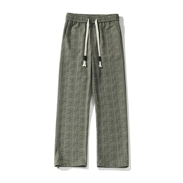 沐诚阳译 美式复古纯色基础脏脏裤简约时尚柔软宽松百搭舒适直筒垂感设计感高级感休闲裤 男女同款