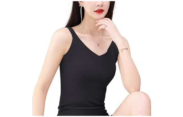 唐娜姿兰 纯色气质时尚高级感百搭背心 女款