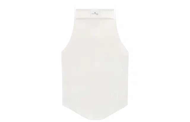 COURREGES SS24 HOLISTIC RIB KNIT TANK TOP Heritage White