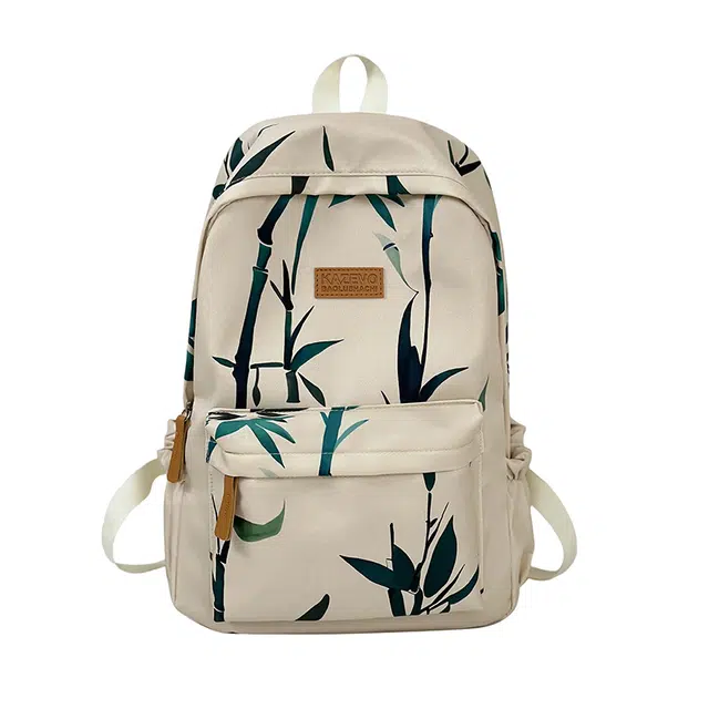 醇龙 女包时尚休闲冬季包大包包 涤纶 双肩包 常规 男女同款情侣款 白色/黑色