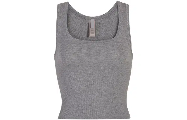 SKIMS SOFT LOUNGE TANK HEATHER GREY