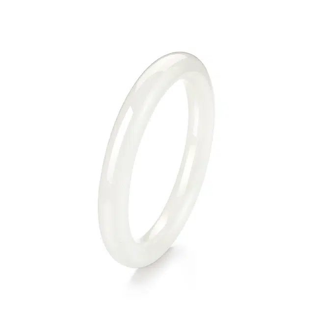 梦金园 经典白月光 新中式国潮通润镯子 国风古典旗袍汉服贵妃镯宫廷风简约气质高级 #好运 金丝玉 手镯 女款