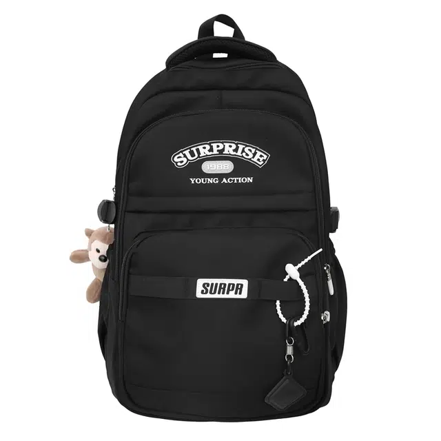 恒源祥 校园可爱拼色原宿大容量 尼龙 双肩包 女款 多色