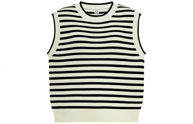 美洋 冰麻吸湿凉爽条纹圆领无袖背心 女款