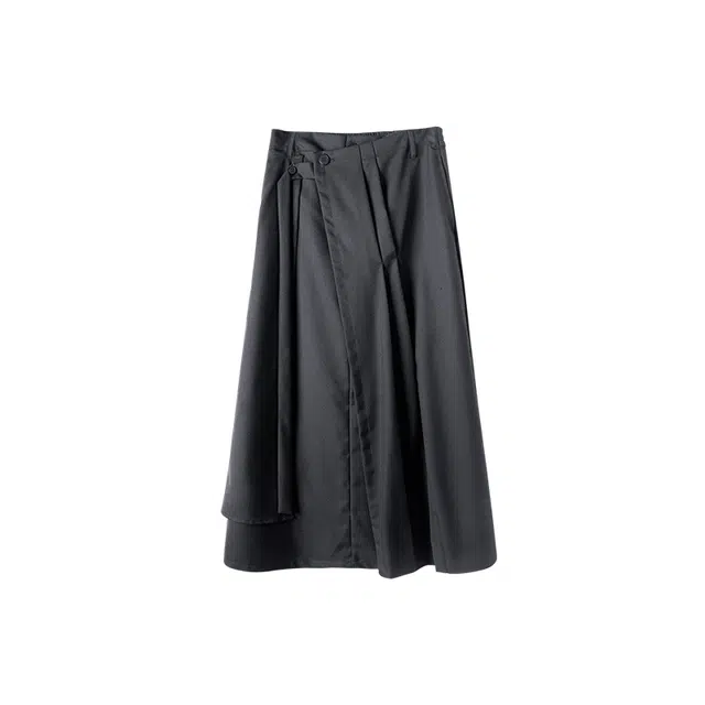 Huanzhe Asymmetric Skirt Black