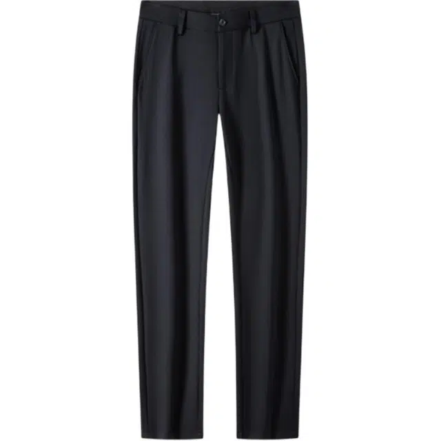 梦特娇 时尚舒适简约直筒休闲裤 男款 藏青