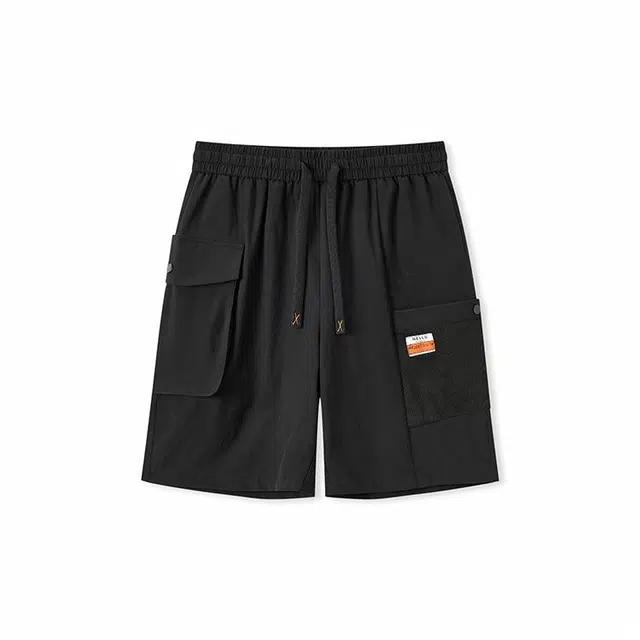 森马 纯色直筒休闲短裤 男款